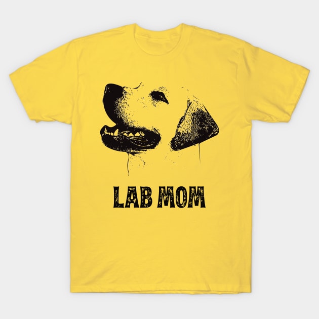 Lab Mom - Labrador Retriever Mom T-Shirt by DoggyStyles